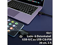 ; Multi-USB-Kabel für USB A und C, Micro-USB und 8-PIN Multi-USB-Kabel für USB A und C, Micro-USB und 8-PIN Multi-USB-Kabel für USB A und C, Micro-USB und 8-PIN 