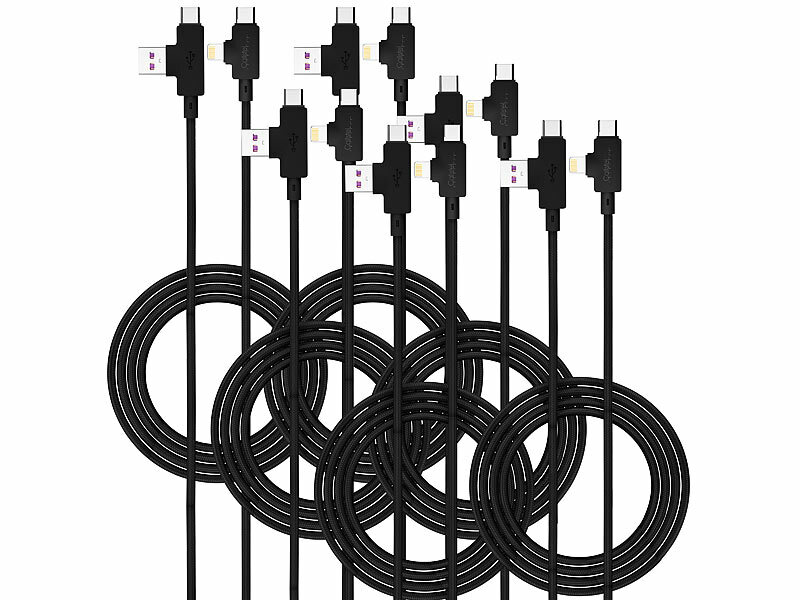 ; Multi-USB-Kabel für USB A und C, Micro-USB und 8-PIN Multi-USB-Kabel für USB A und C, Micro-USB und 8-PIN Multi-USB-Kabel für USB A und C, Micro-USB und 8-PIN 