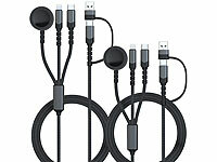 ; Multi-USB-Kabel für USB A und C, Micro-USB und 8-PIN Multi-USB-Kabel für USB A und C, Micro-USB und 8-PIN Multi-USB-Kabel für USB A und C, Micro-USB und 8-PIN 