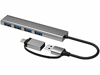 Callstel USB Verteiler, Multi Port USB Hub, USB C Hub Macbook