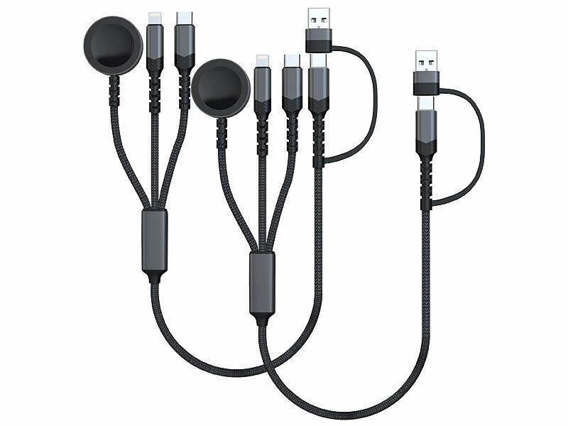 ; Multi-USB-Kabel für USB A und C, Micro-USB und 8-PIN Multi-USB-Kabel für USB A und C, Micro-USB und 8-PIN Multi-USB-Kabel für USB A und C, Micro-USB und 8-PIN 