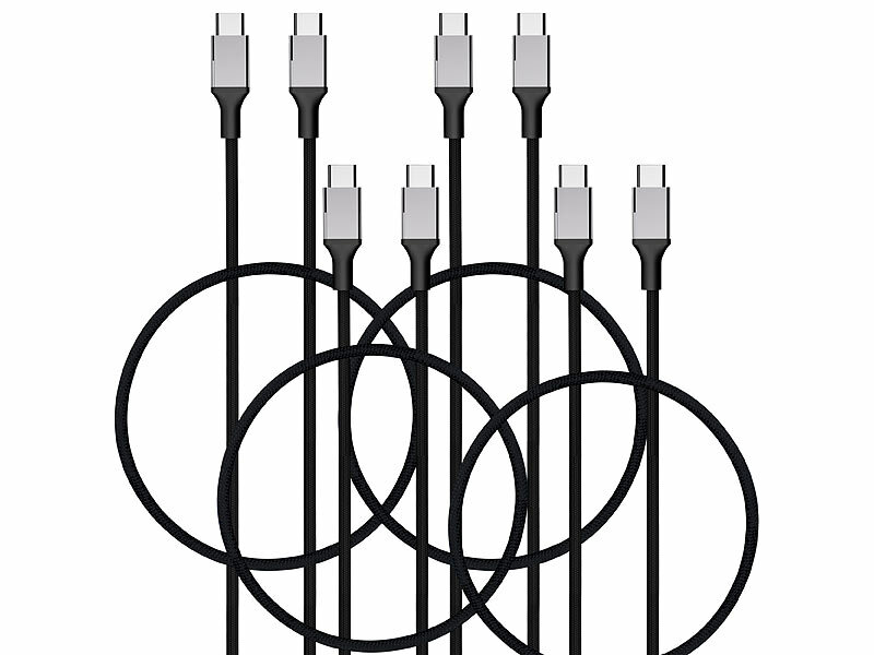 ; 4in1-USB-Kabel für USB-A oder -C zu USB-C und 8-PIN 4in1-USB-Kabel für USB-A oder -C zu USB-C und 8-PIN 4in1-USB-Kabel für USB-A oder -C zu USB-C und 8-PIN 